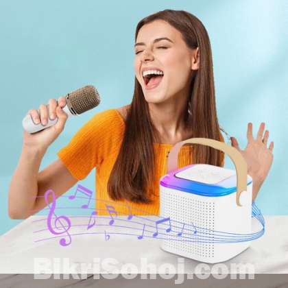 Portable Bluetooth Speaker with Wireless Microphones!